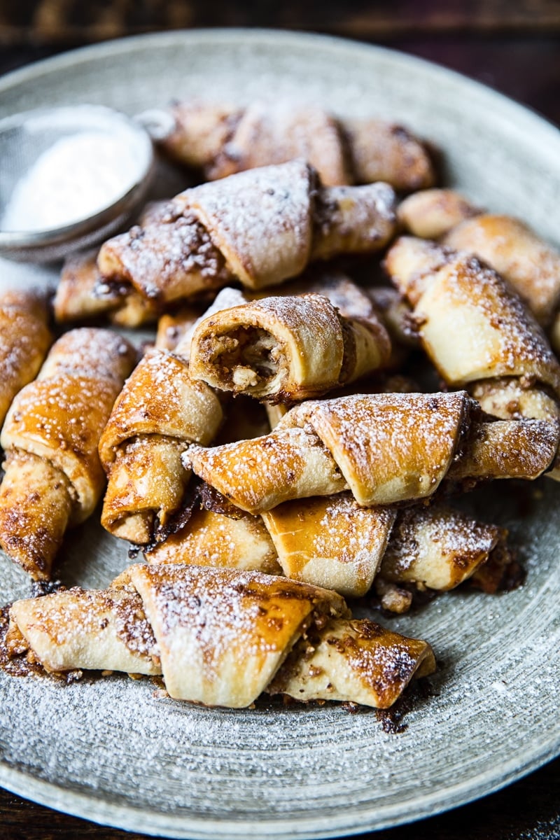 Honey, Cinnamon and Walnut Rugelach (Rogaliki) - Vikalinka