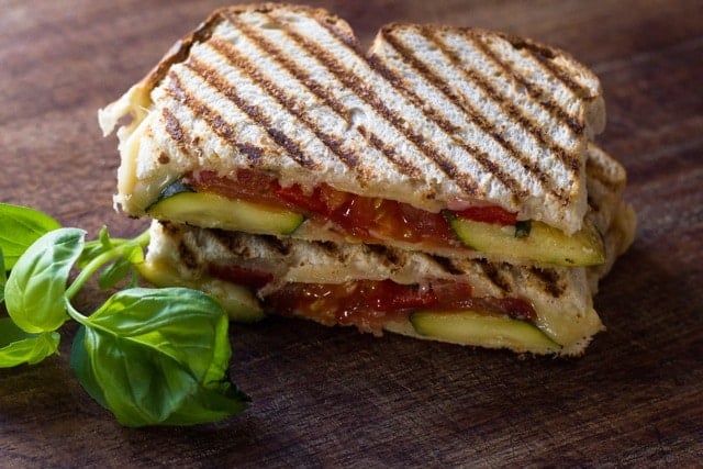 Grilled Gouda And Zucchini Panini Aka Grilled Cheese Sandwich - Vikalinka