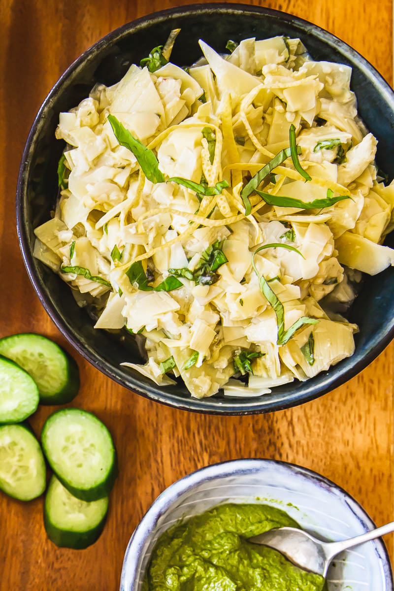 Lemon Garlic Artichoke Bruschetta Topping