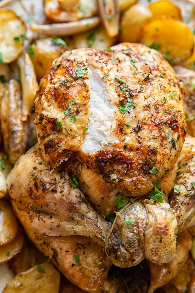 Rosemary and Thyme Roast Chicken and Potatoes - Vikalinka