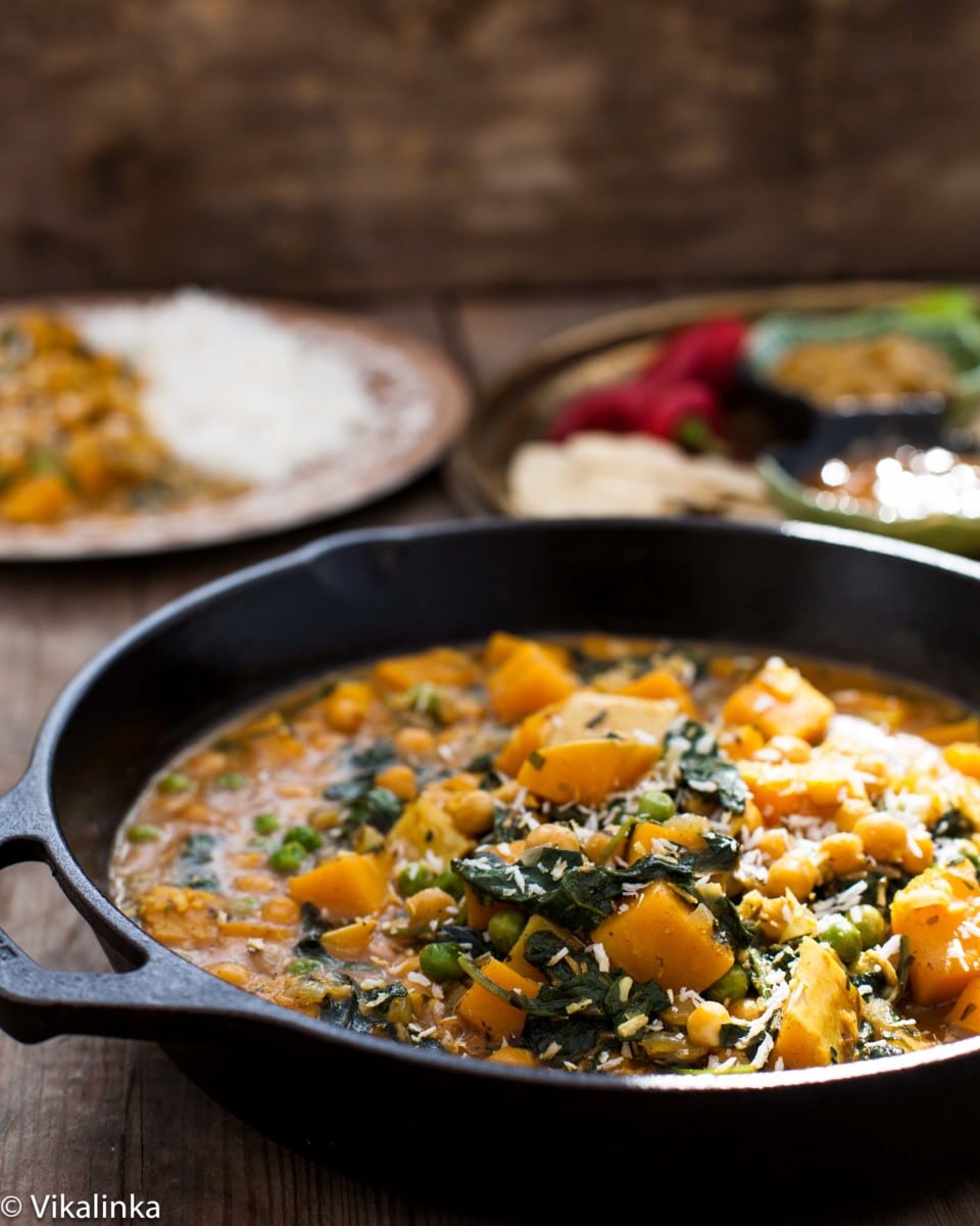 Chickpea and Butternut Squash Curry - Vikalinka