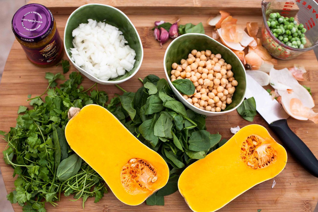 Chickpea and Butternut Squash Curry