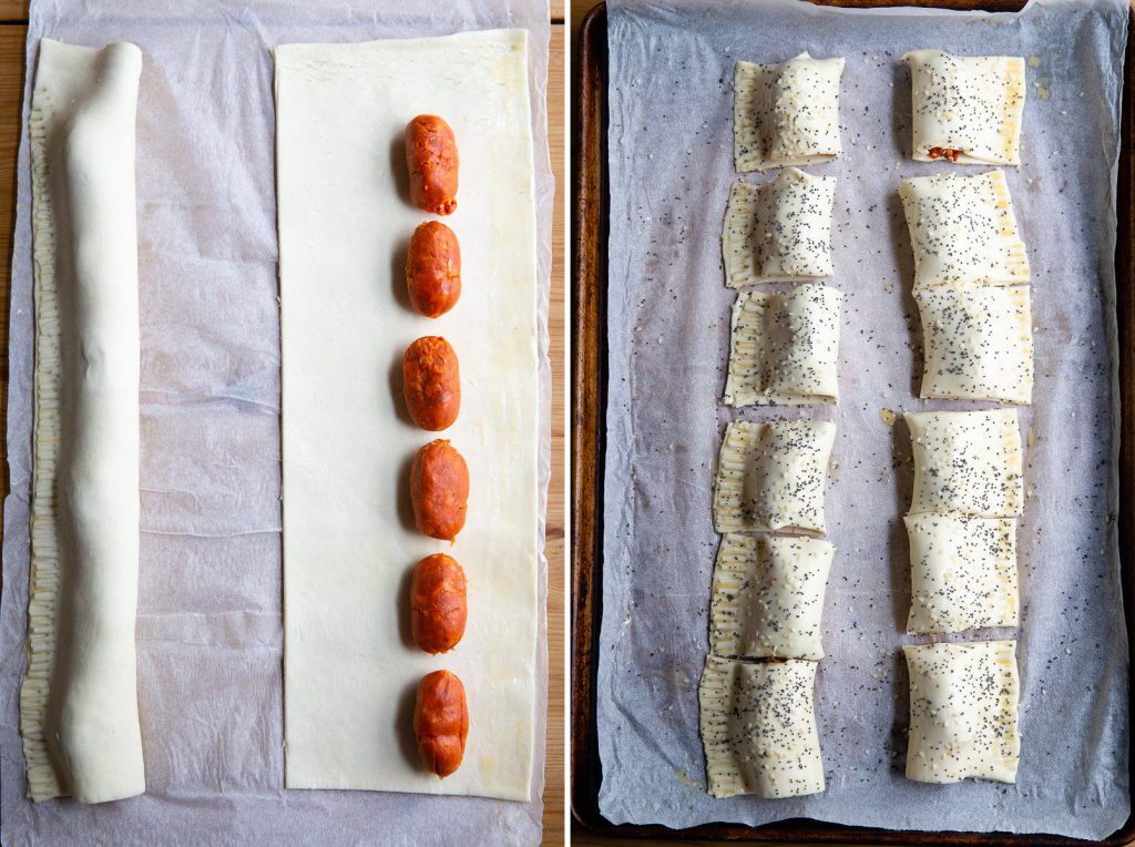 Chorizo Sausage Rolls (Perfect Party Snack) Vikalinka