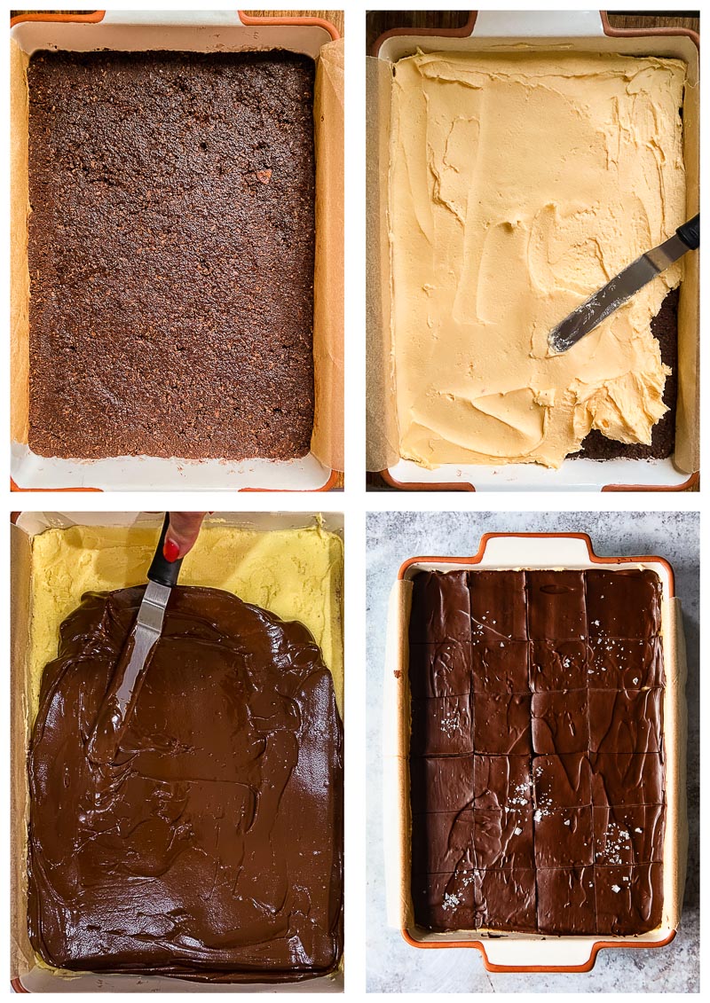 Nanaimo Bars process images