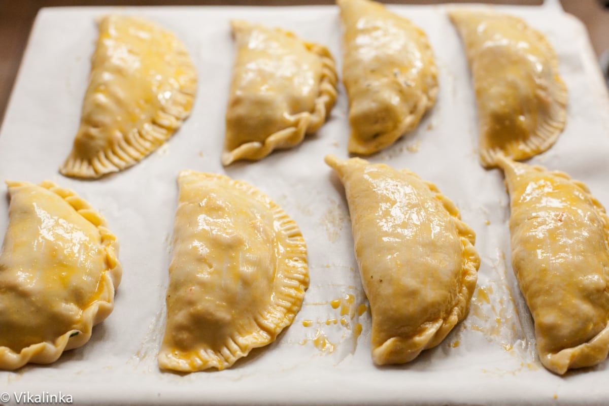 Cornish pasties before baking 