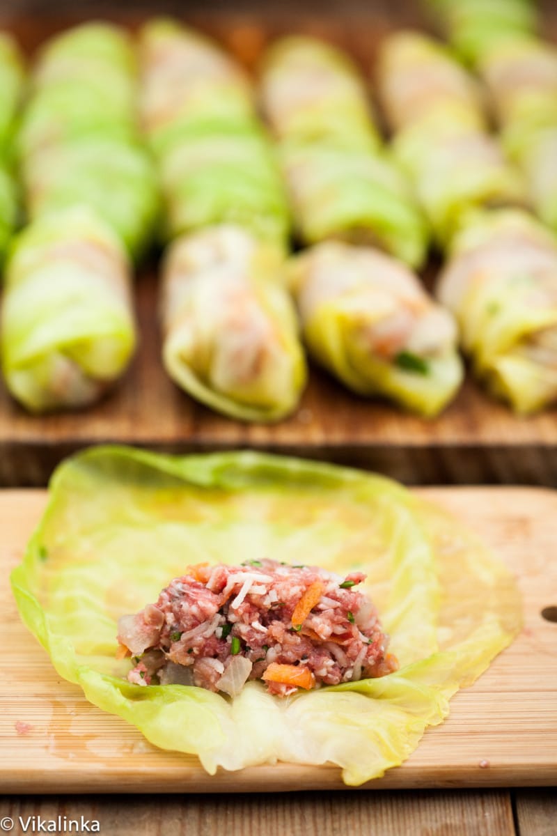 Cabbage Rolls (prep)