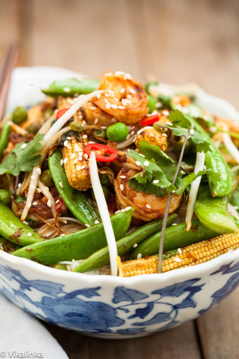 Sesame Shrimp Stir Fry