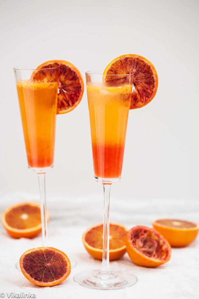 Blood Orange Sparkler (French 75)