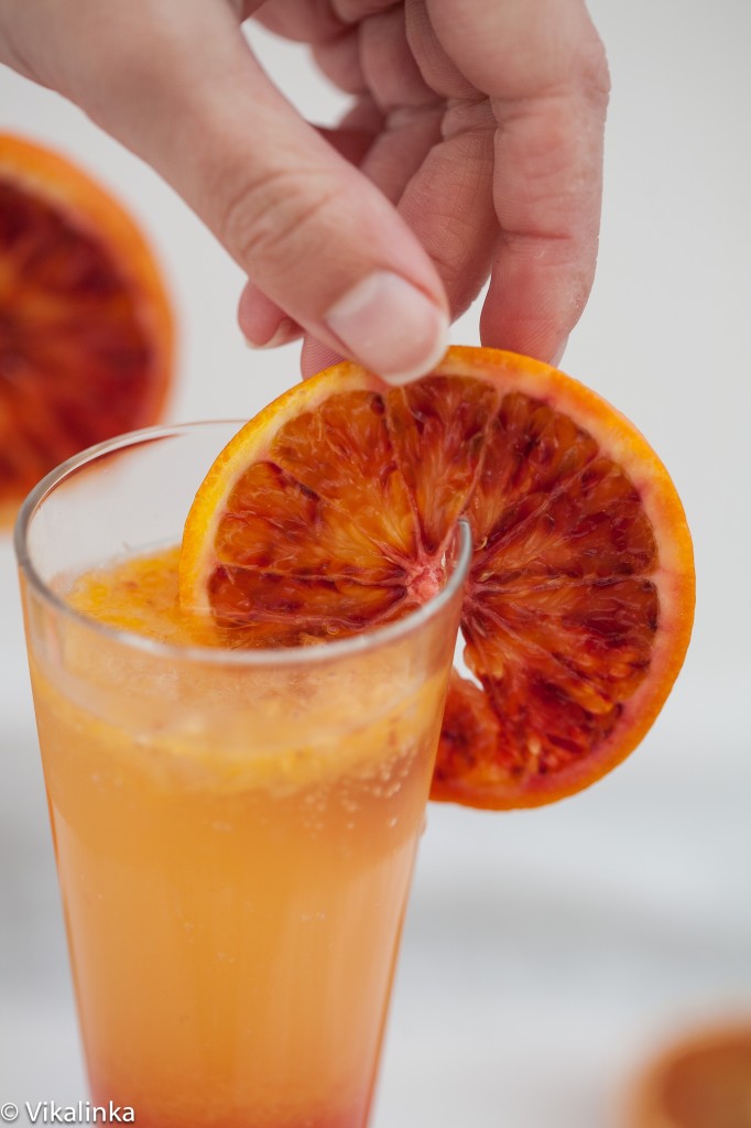 Blood Orange Sparkler (French 75)