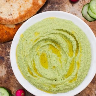 Lemony Edamame and Butter Bean Hummus