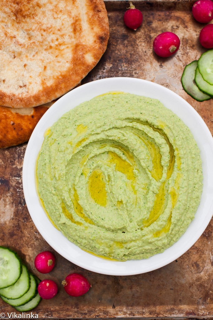 Lemony Edamame and Butter Bean Hummus