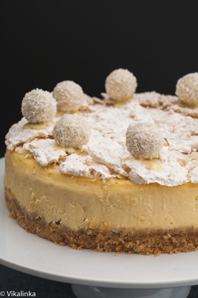 Raffaello Inspired Cheesecake - Romina's Little Corner