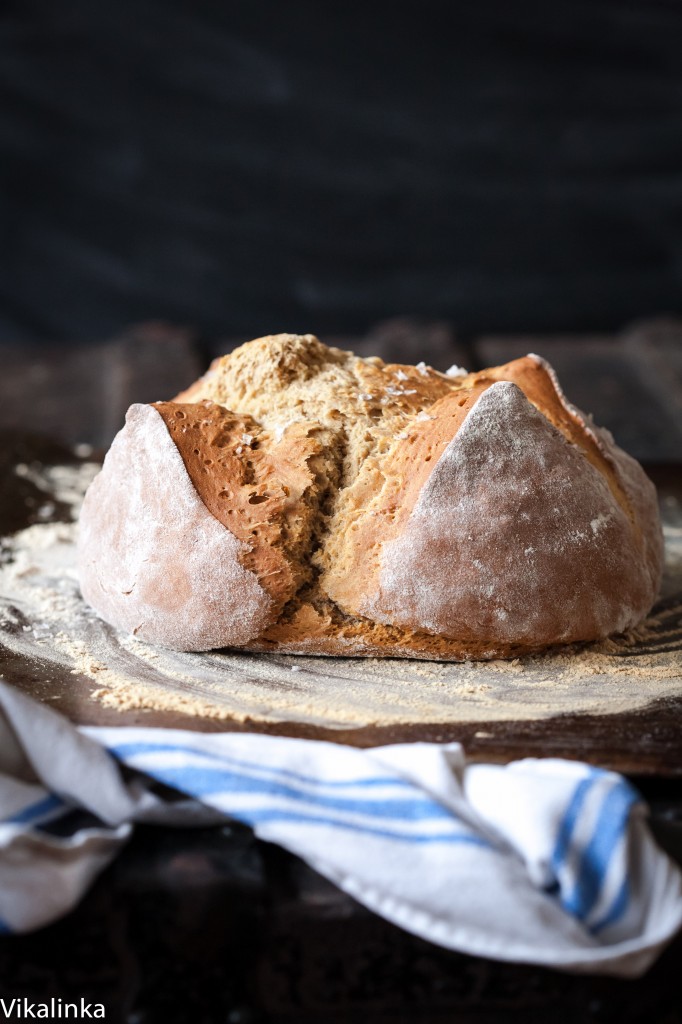 Honey and Buckwheat Soda Bread with Sea Salt