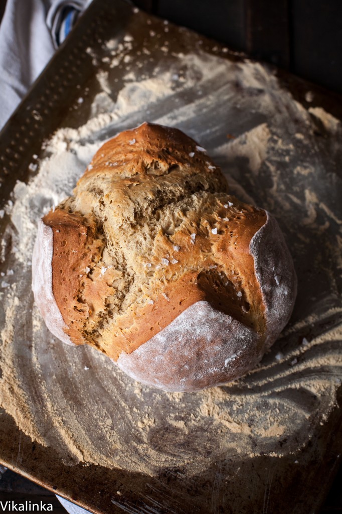 Honey and Buckwheat Soda Bread with Sea Salt