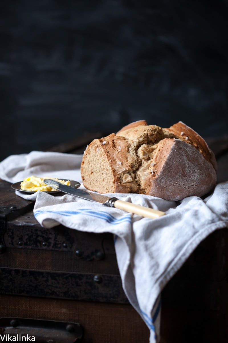 Honey Buckwheat Soda Bread