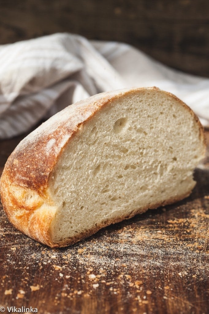 No knead Farmhouse Bread 