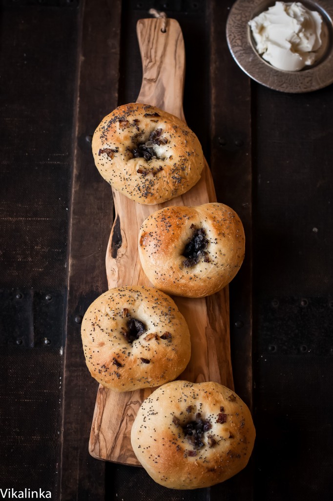 These soft buns with chewy crust are wonderful on their own or a with a schmear of cream cheese! 