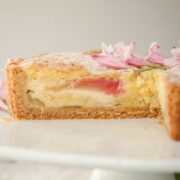 bakewell tart sliced