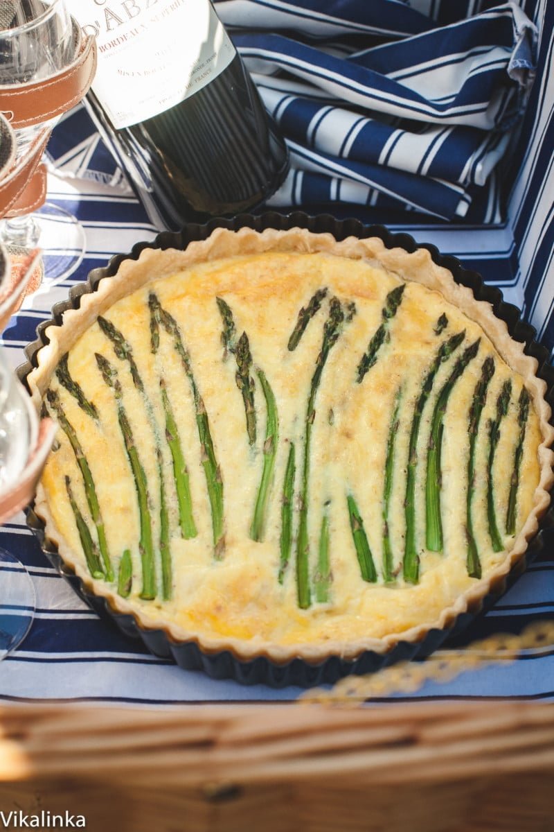 Asparagus Cheese Tart - Design Corral