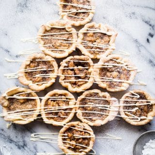 butter tarts in the shape of Christmas Tree