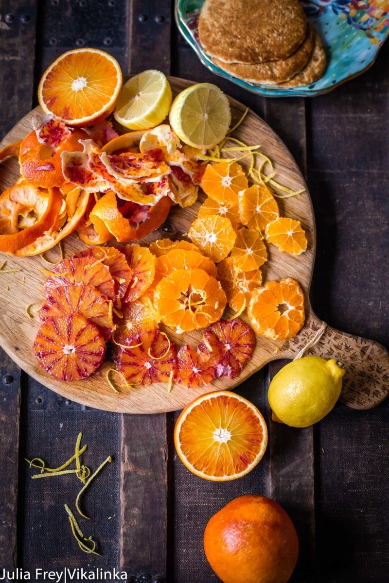 Try these Oatmeal Pancakes with Coconut Whipped Cream and Blood Oranges for a healthier start to your day! #ad 