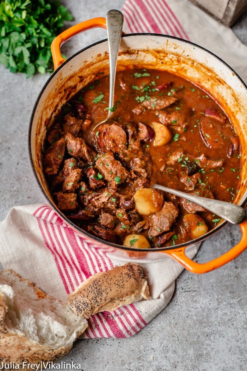 Russian Sweet and Sour Beef Stew "Solyanka" Vikalinka