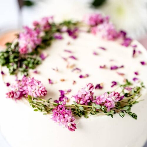 Rose Rhubarb Layer Cake Vikalinka