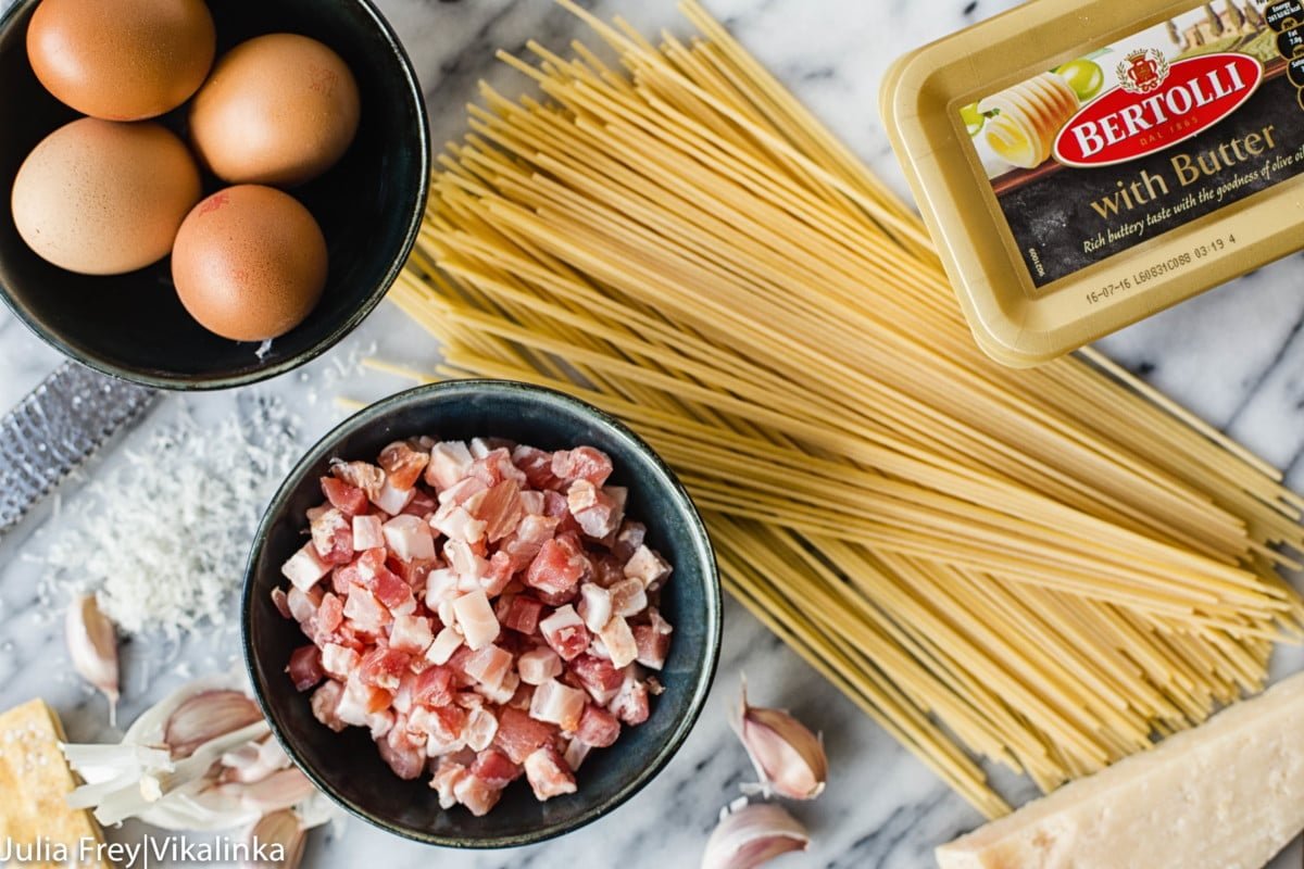 Ingredients on a table