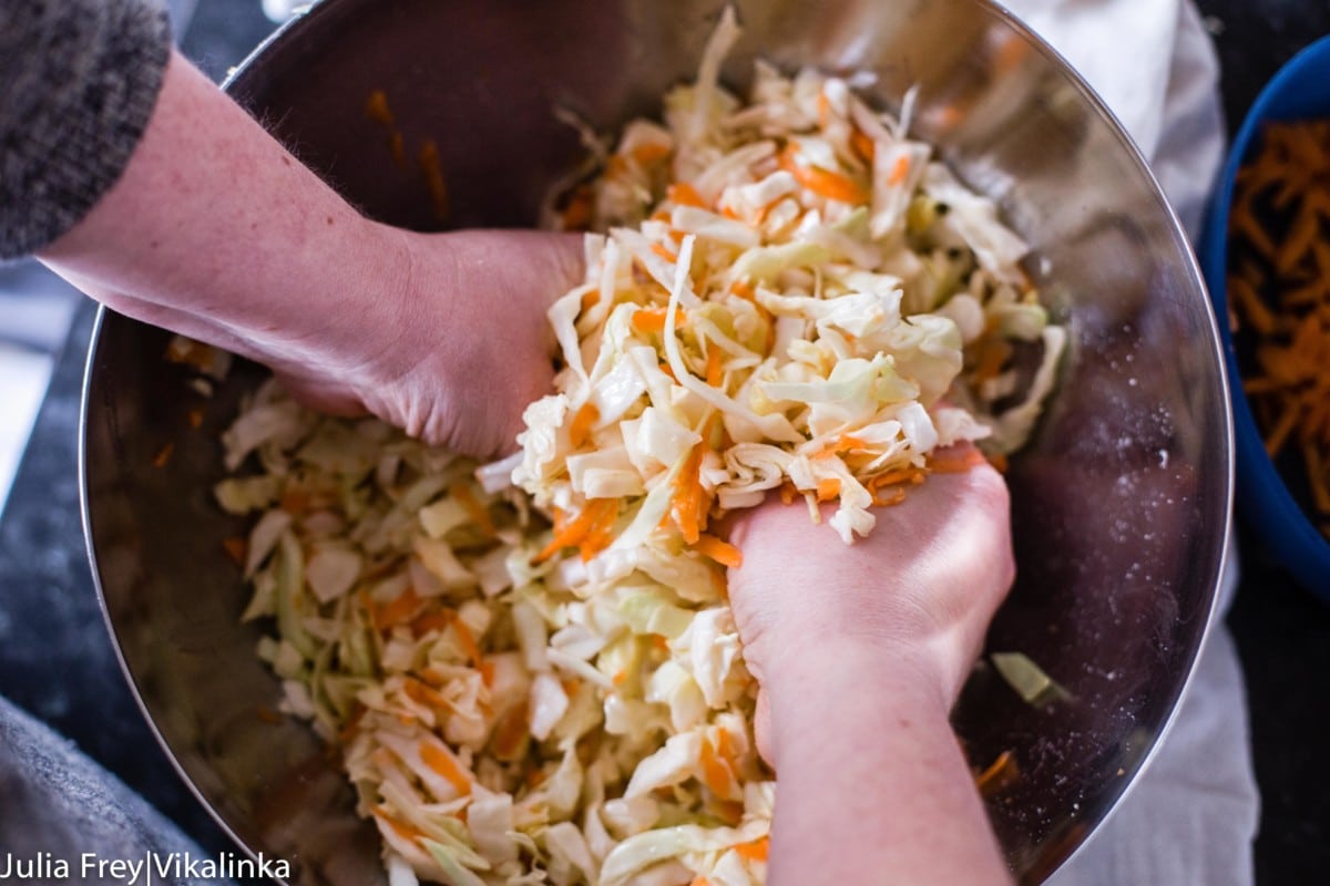 Homemade Russian Sauerkraut - Vikalinka