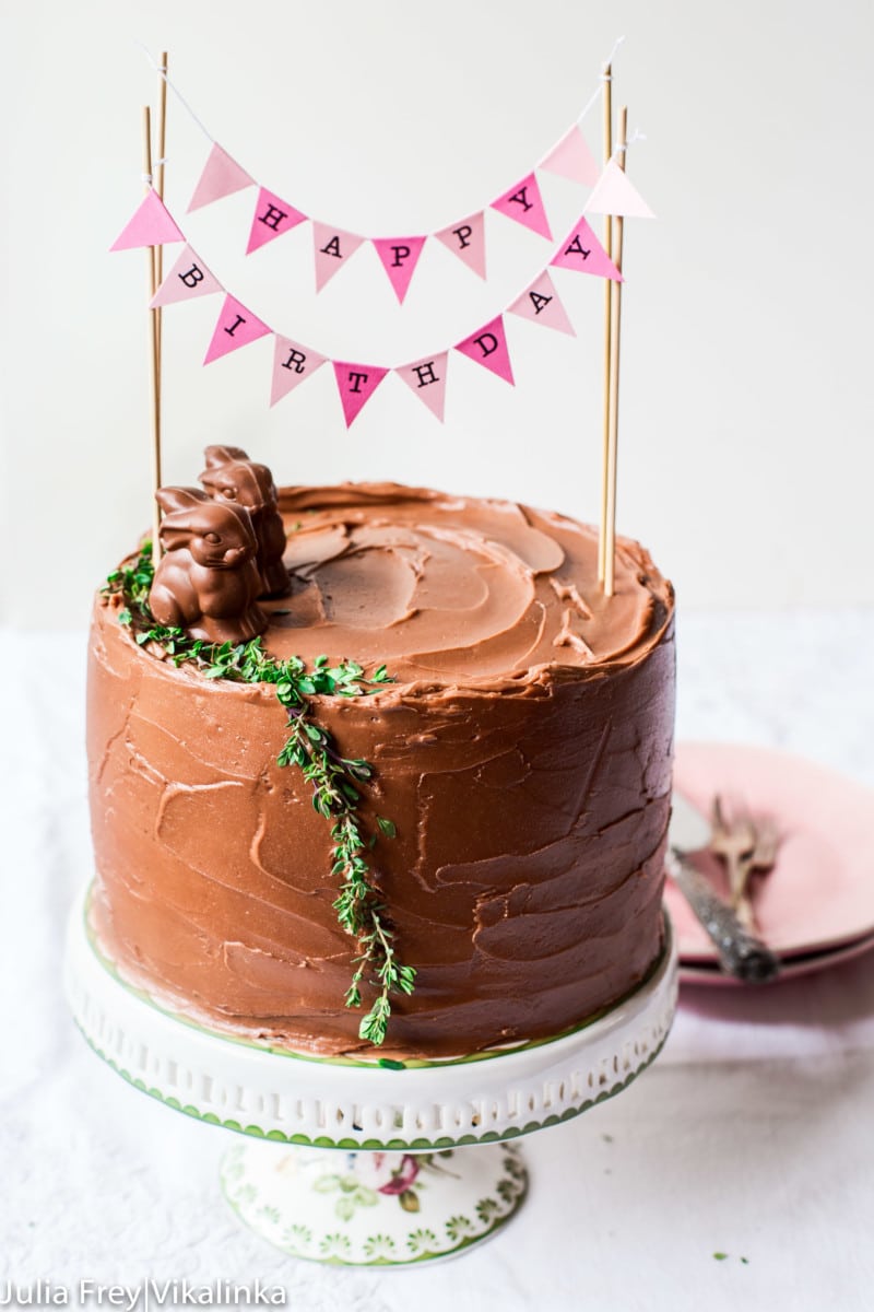 This malted chocolate layer cake is the cake you've been waiting for! Simply the best!