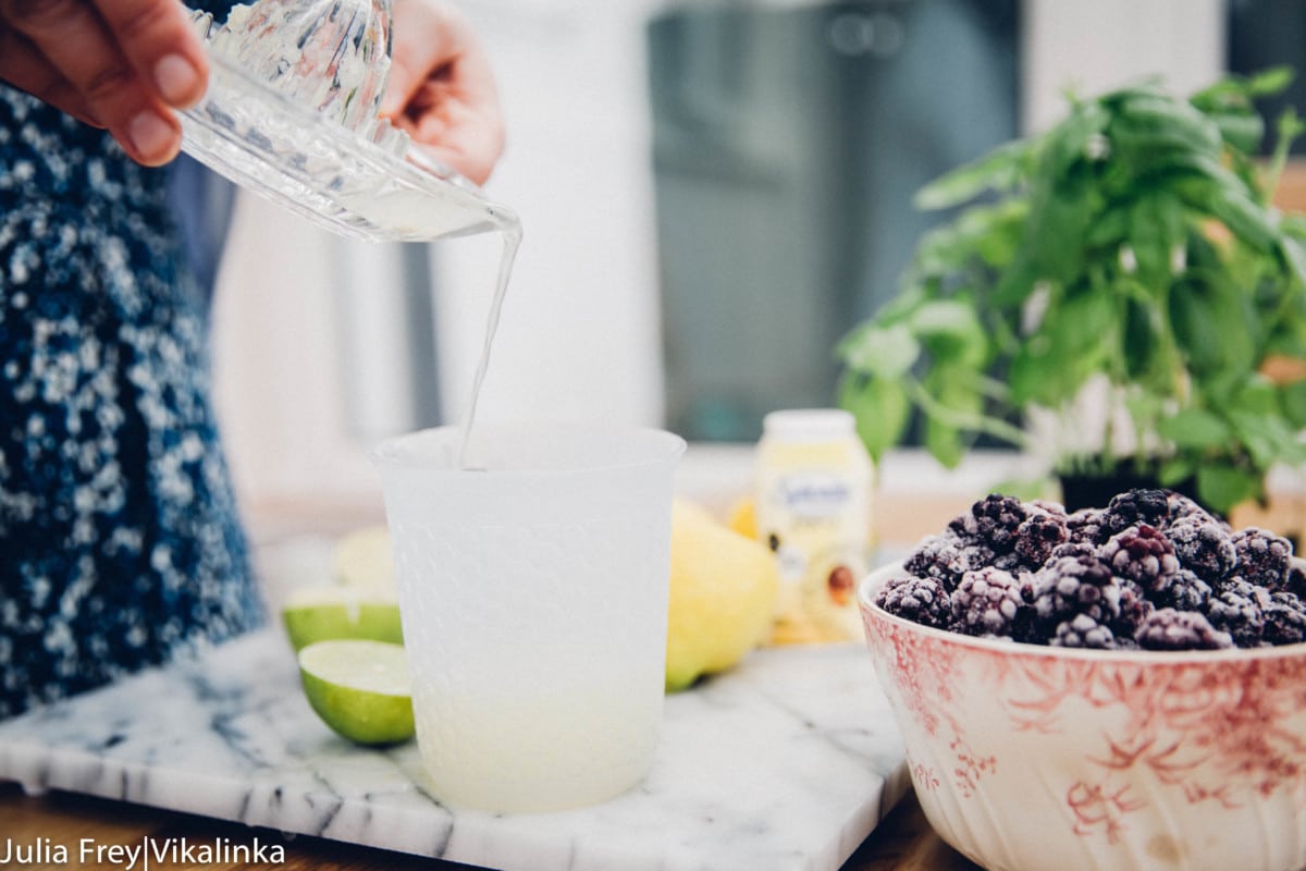 Blackberry Basil Lemonade Sugar Free Vikalinka