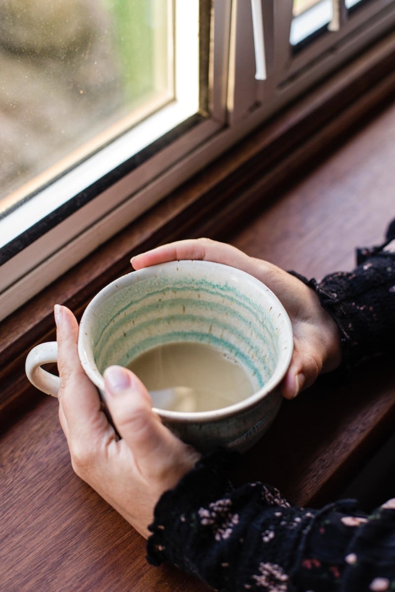 chai latte in a cup