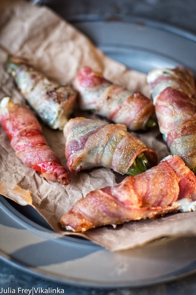 Jalapeno poppers on a plate