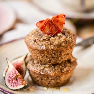 muffins with orange slice on top
