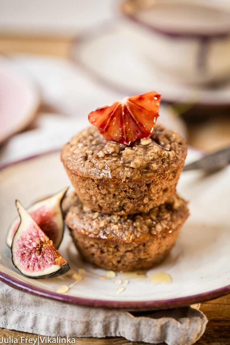 muffins with orange slice on top