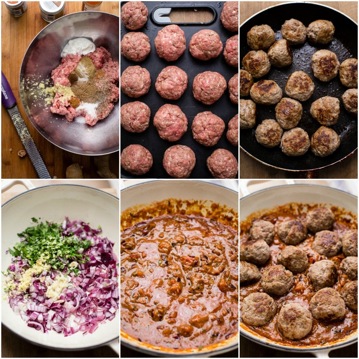 Indian Kofta Curry process images