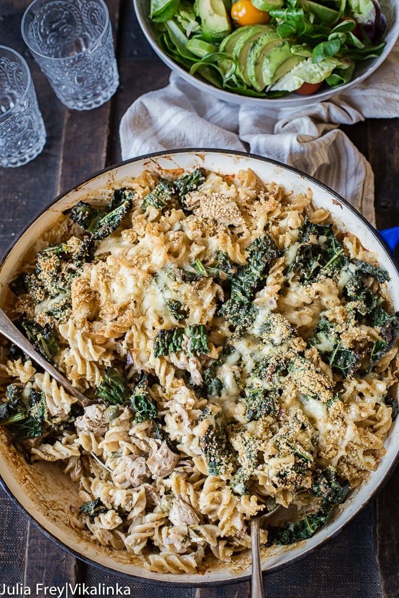 Tuna Noodle Casserole with Kale
