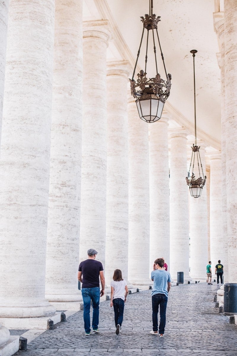 Colonnade at St Peter's Basilica