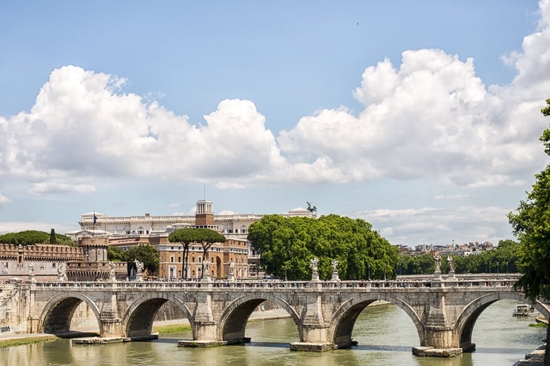 View across the Tiber River