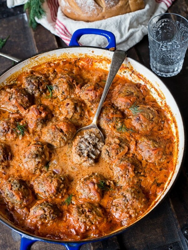 Porcupine Meatballs in Creamy Tomato Sauce