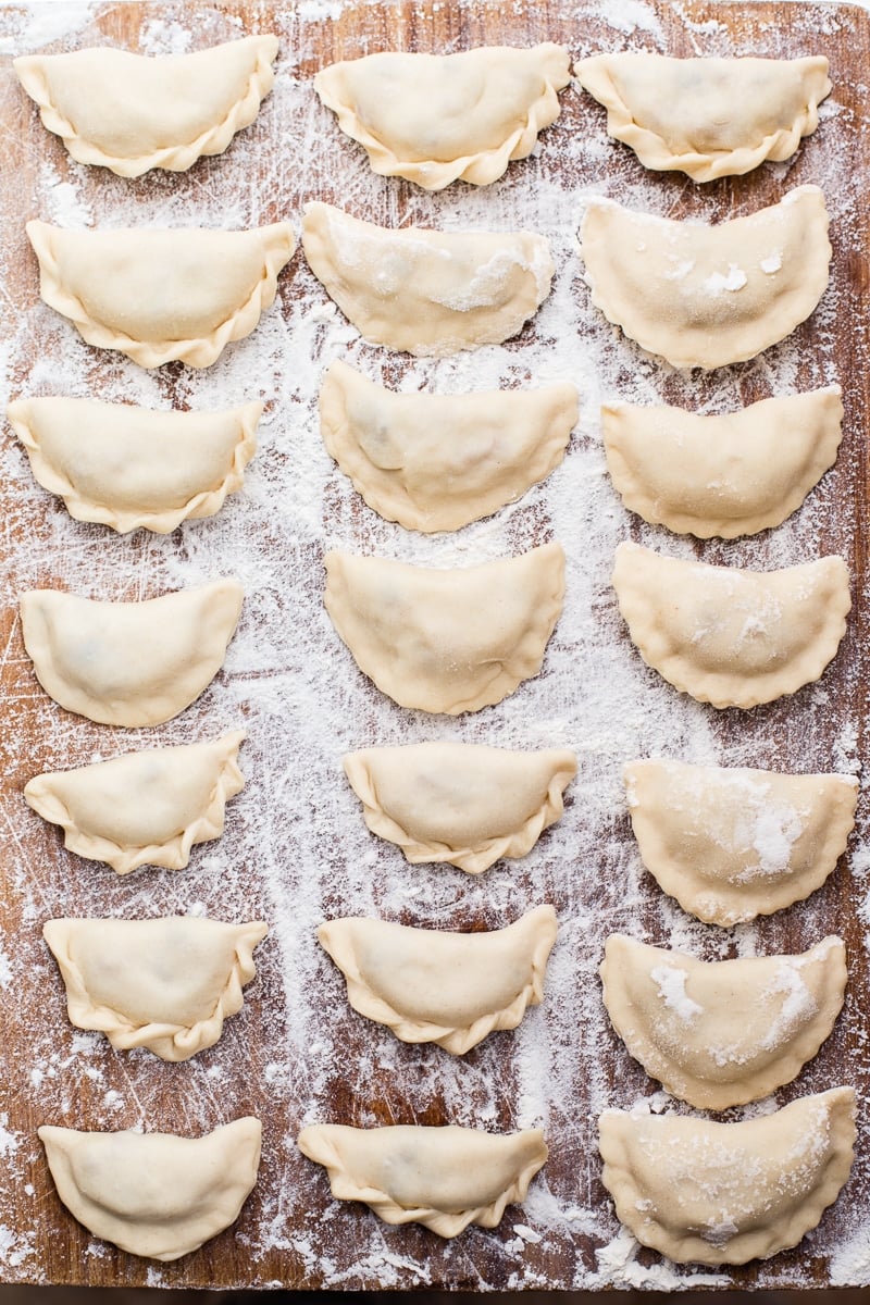 Potato, Bacon and Caramelised Onion Dumplings (Vareniki)