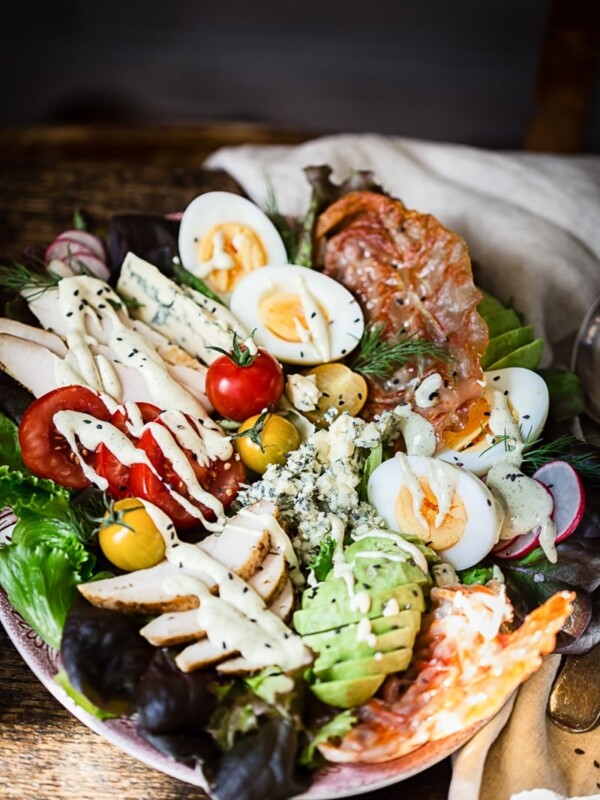 Summer Fresh Cobb Salad with Yogurt and Preserved Lemon Dressing