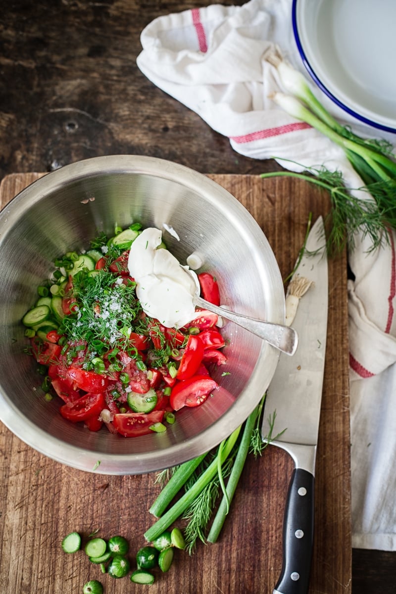 Summer Tomato and Cucumber Salad