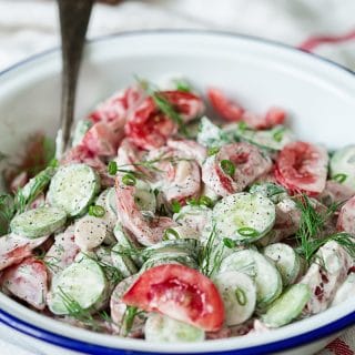 Summer Tomato and Cucumber Salad