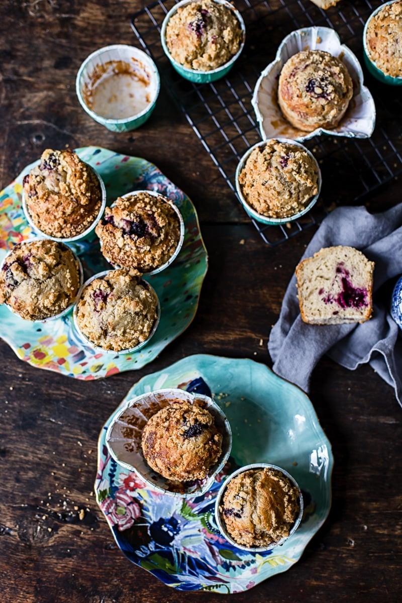 Bakery Style Blackberry Muffins