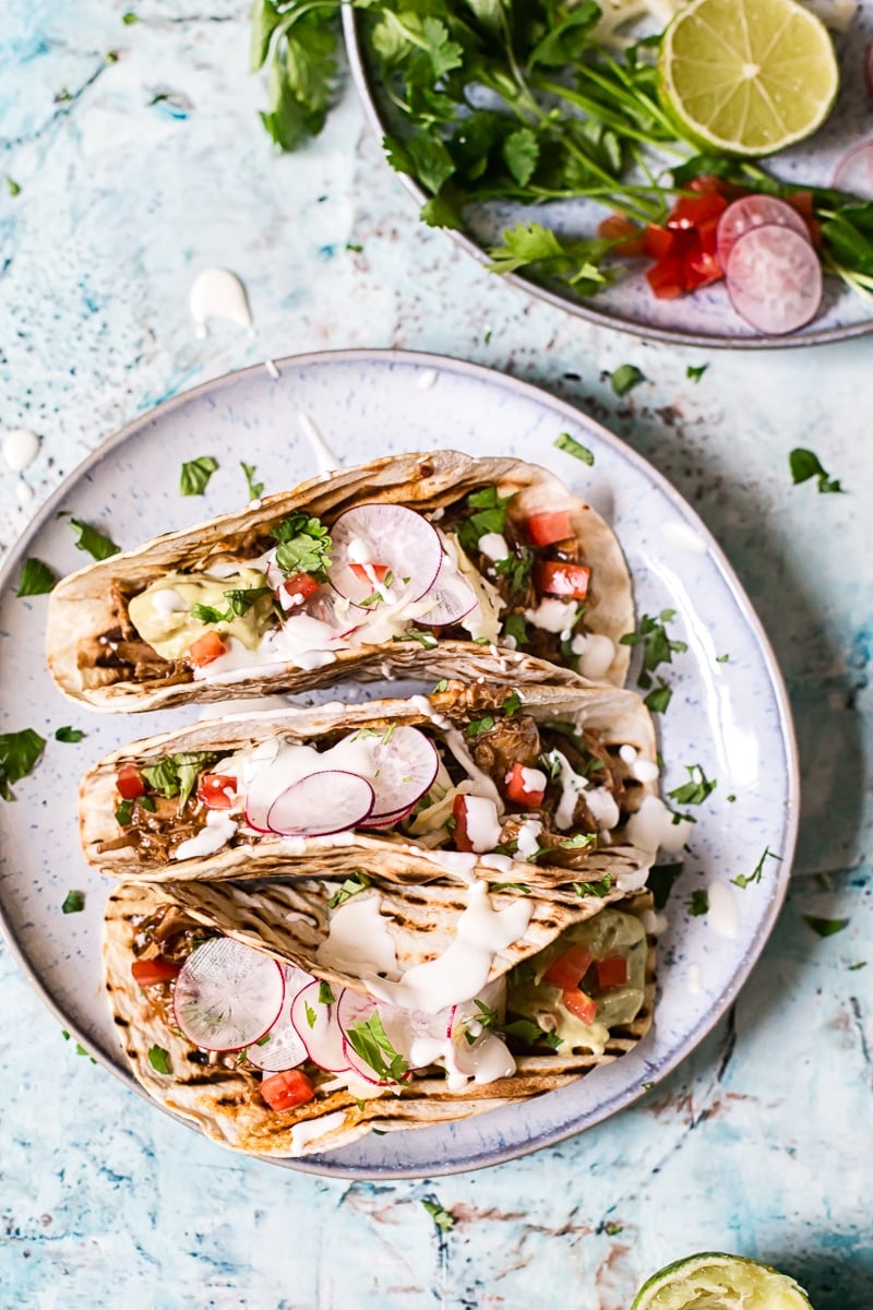 Pulled Lamb Birria Tacos 