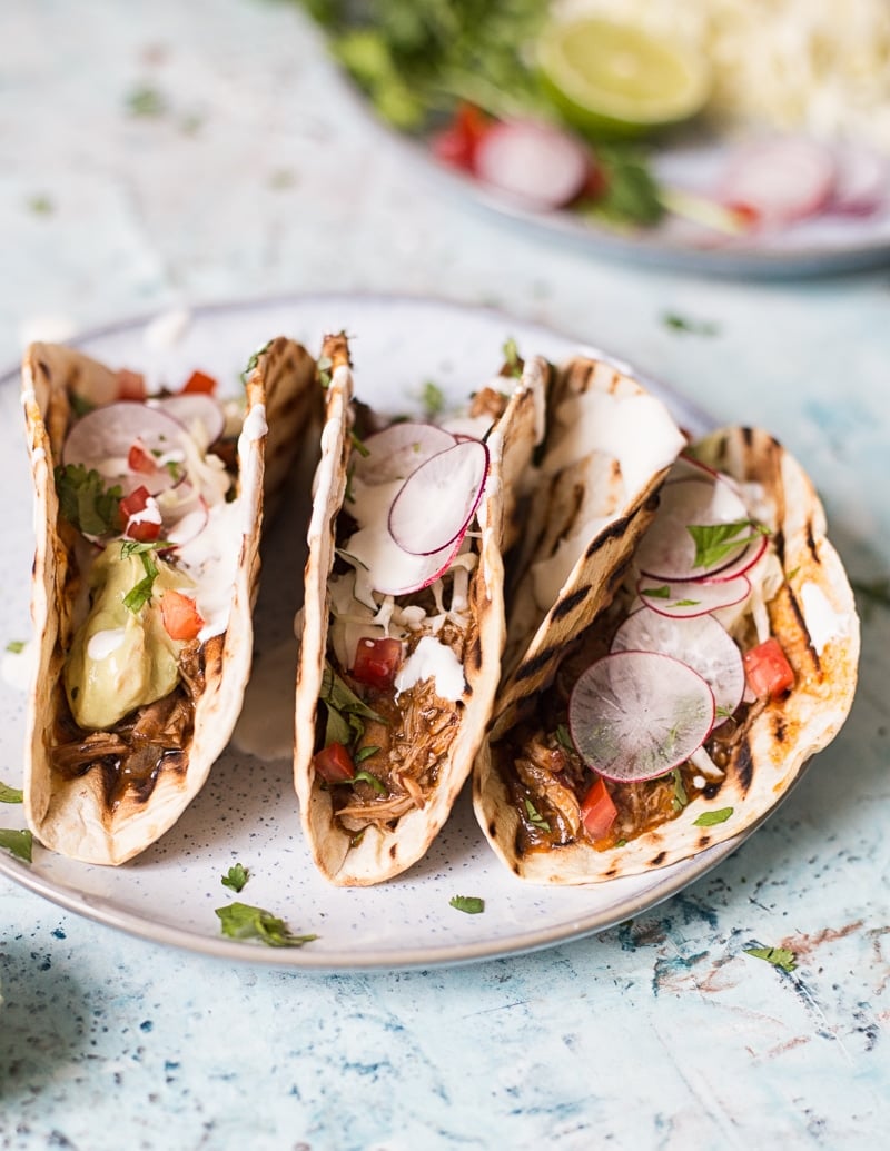 Pulled Lamb Birria Tacos 