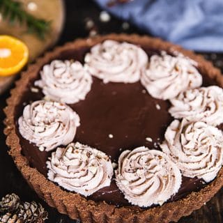 Chocolate Orange and Hazelnut Tart