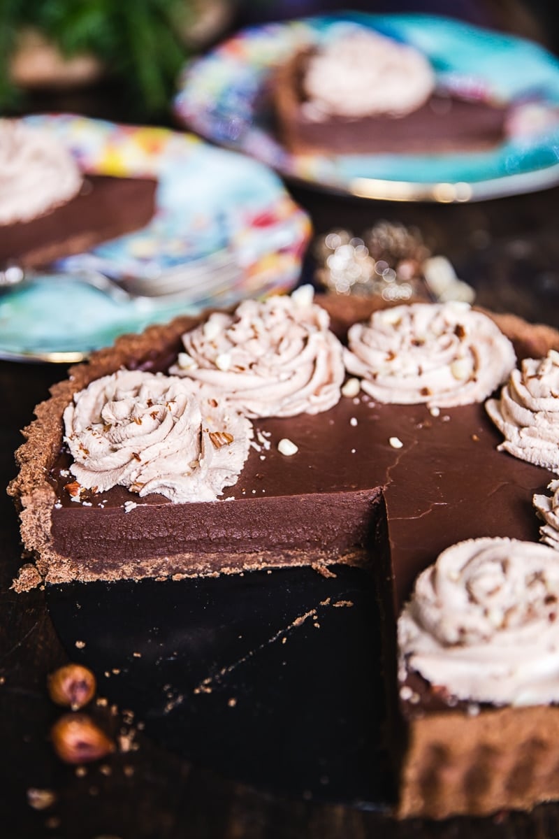 Chocolate Orange Hazelnut Tart