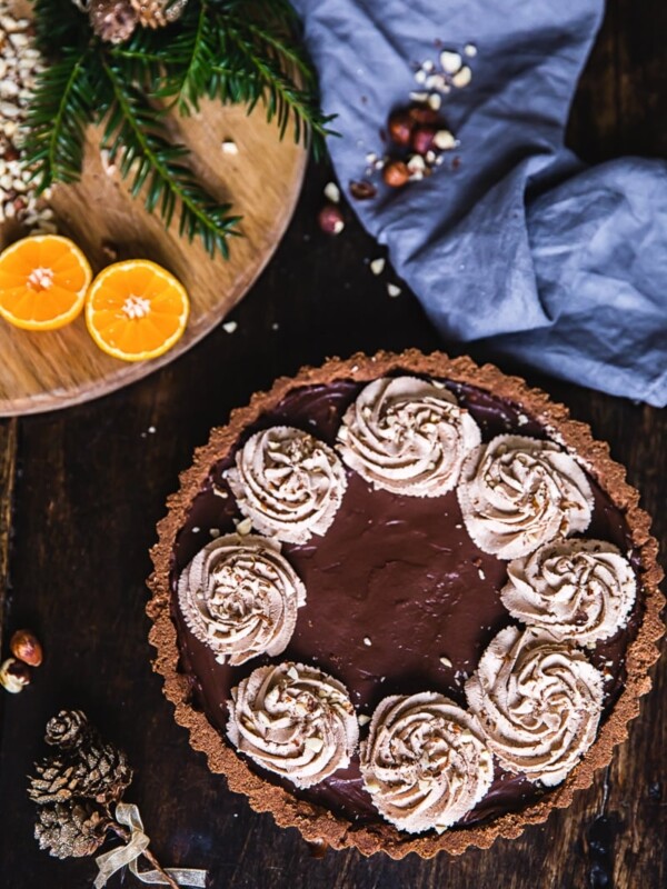 Chocolate Orange Hazelnut Tart